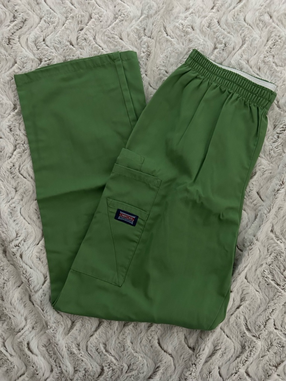 Cherokee Olive Green Elastic-Waist Track Pants